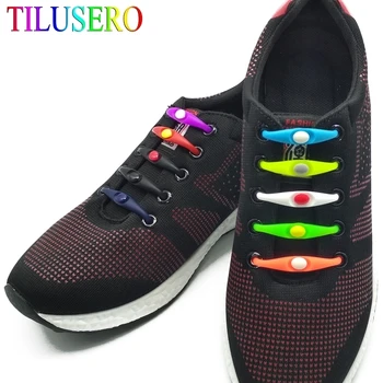 

12 pcs/lot New No Tie Silicone Shoe Laces Creative Elastic Shoelaces For Unisex Lace All Sneaker Suitable for Women Men