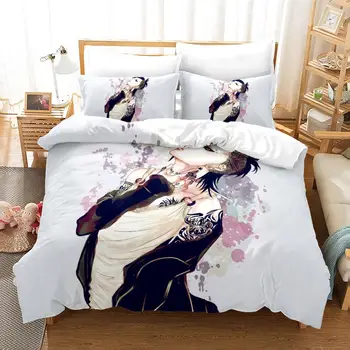

Comic Bedding Set 2/3 Piece Set Tokyo Ghoul Printing Bedding Set Microfiber Duvet Cover Set Comforter Cover Pillowcases