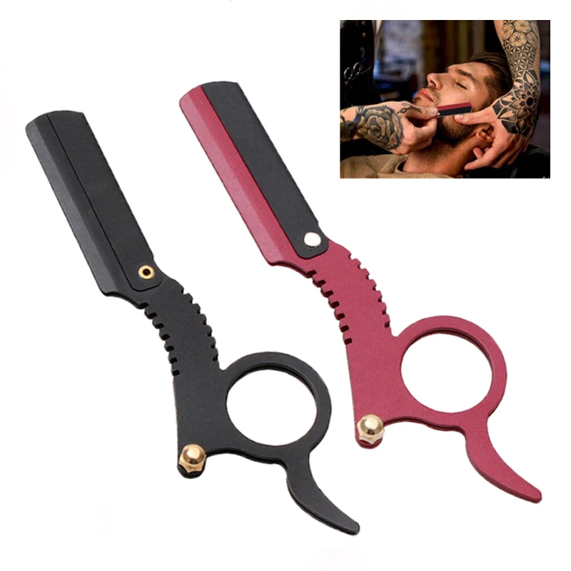 Парикмахерская Бритва для мужчин Нержавеющая сталь Парикмахерские стальные