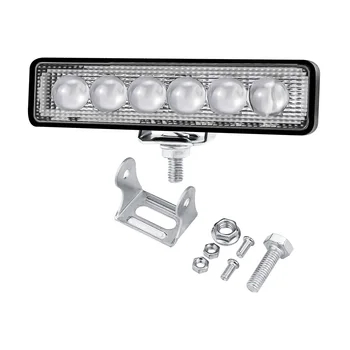 

6in LED Work Light 18W Car Single Row Lamp Offroad SUV 1pc Accessories