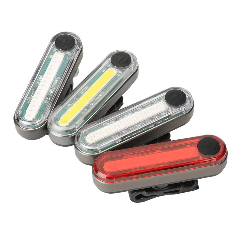 

Bike Tail Light Riding USB Charging COB Highlight Safety Warning Lights Bicycle Riding Headlight Accessories 4 Colours