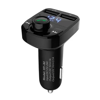 

Bluetooth Car Kit FM Transmitter 5V 4.1A Dual USB Car Charger Phone Car MP3 Audio Player Handsfree Calling Car Electronics