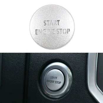 

Button Switch Cover For LR4 & Range Rover Sport 10-13 Silver Engine Start Decor Decoration Car Styling Accessories