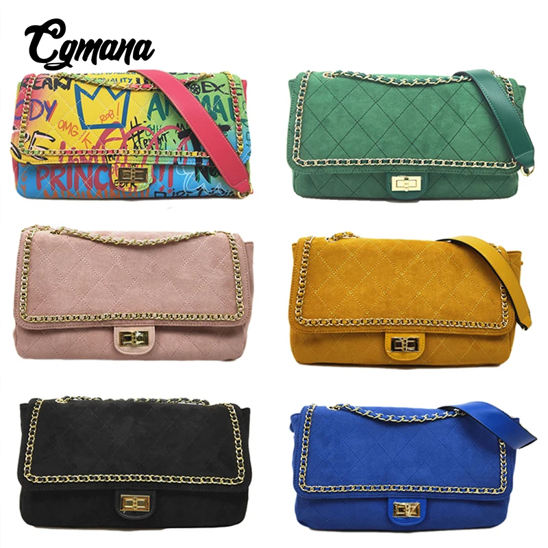 

Graffiti Chain Bags Women 2019 Luxury Women Bags designer Shoulder Bags Large Travel Brand Crossbady Ladies Hand bags sac a main