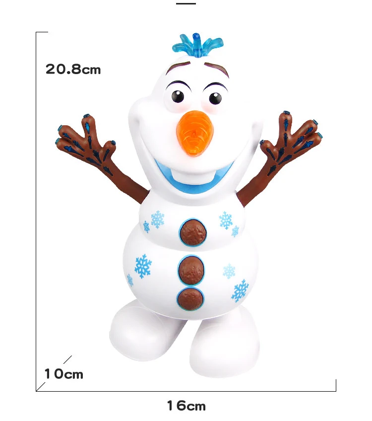 Экшн фигурки Olaf из фильма электрическая кукла музыкальный светильник ручная