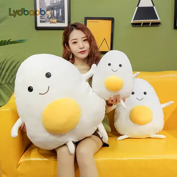 

40/60/80CM kawaii Gudetama lazy egg Plush Toy Eggs jun Egg yolk brother Pillow Stuffed Egg Dolls for Children Christmas Gift