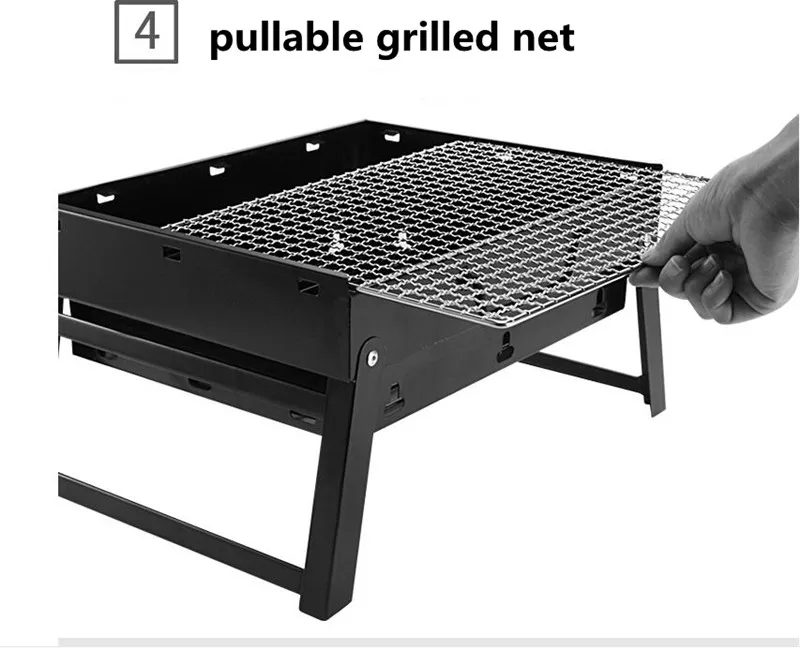 portátil dobrável churrasqueira grelhador carvão fácil montar remover churrasco conjunto de cozinhar churrasco grill grelhar acampamento grelhadores kamado