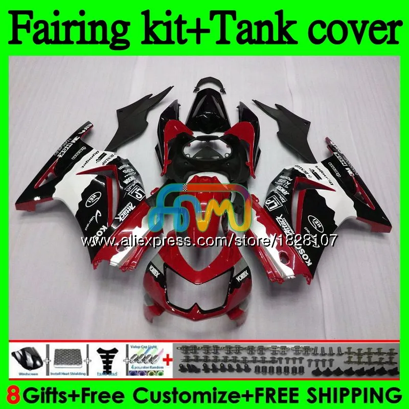 Майка для KAWASAKI ZX-250R EX-250 EX ZX 250R 08 09, 10, 11, 12, 104BS. 14 EX250 ZX250R новые красные распродажа 2008 2009 2010 2011 2012 обтекатель