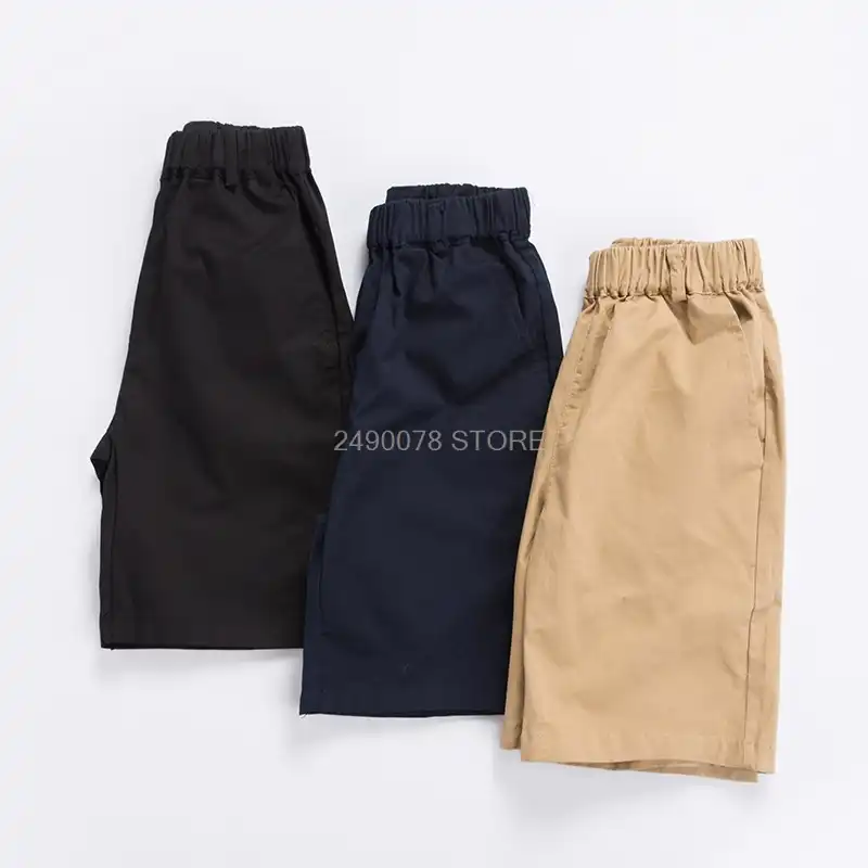 Pantalones Cortos De Verano De Estilo Preppy Para Ninos Uniformes