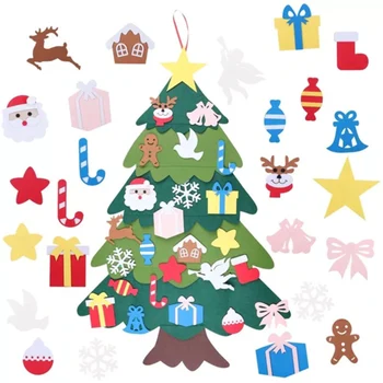 

DIY Felt Christmas Tree Decoration Hook and Loop 3D Three-dimensional Christmas Tree Children BJStore