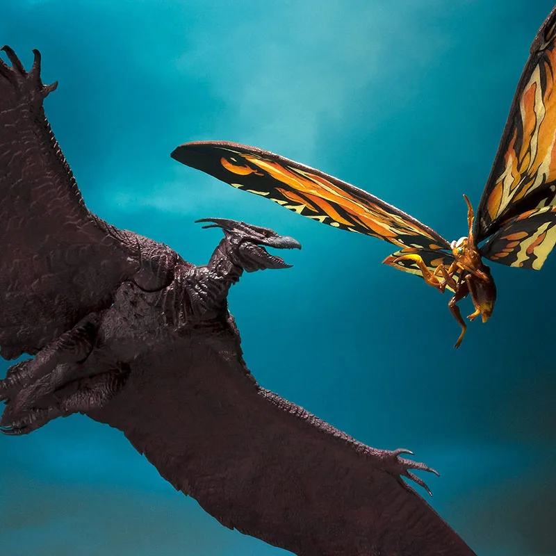 

2020 Gojira S.H. Monsterarts Rodan and Mothra King of the Monsters Movie Action Figures Anime Model for Kids Children Gift
