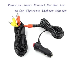 Cable de alimentación de vídeo RCA de 7 metros + 2M para cámara de visión trasera, conectar el Monitor del coche al adaptador del encendedor de cigarrillos del coche