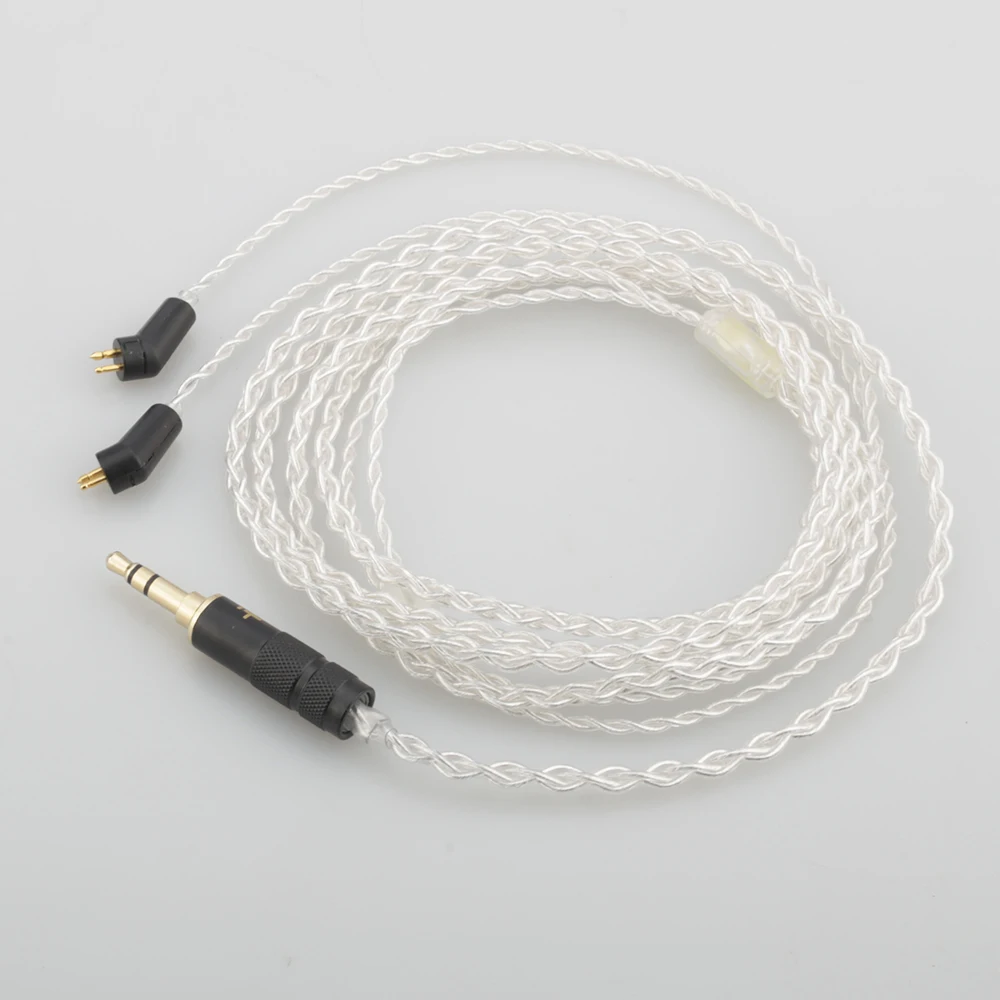 High Quality Hi End 8 Cores 7N OCC Silver Plated Headphone Upgrade Cable For ER4P ER4B ER4S Headphones