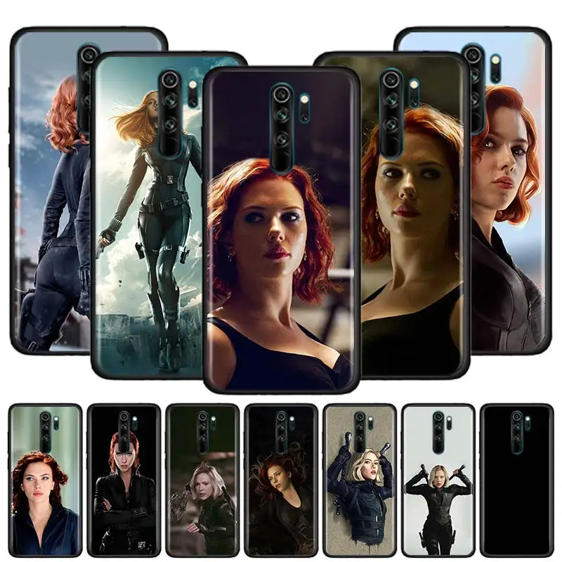Черный силиконовый чехол для Xiaomi Redmi Note 9S 8T 8 7 9 9A 9C K30 Pro 8A 7A 6 | Мобильные телефоны и