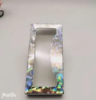 

2020 NEW 100pcs Wholesale False Eyelash Packaging Cardboard Box Pink Custom Logo 3d Mink eyelashes Holography Boxes Empty box