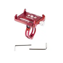 軽量アルミ合金バイクブラケットバイクハンドルバー電話ホルダー調整可能なアンチスリップホルダー(China)