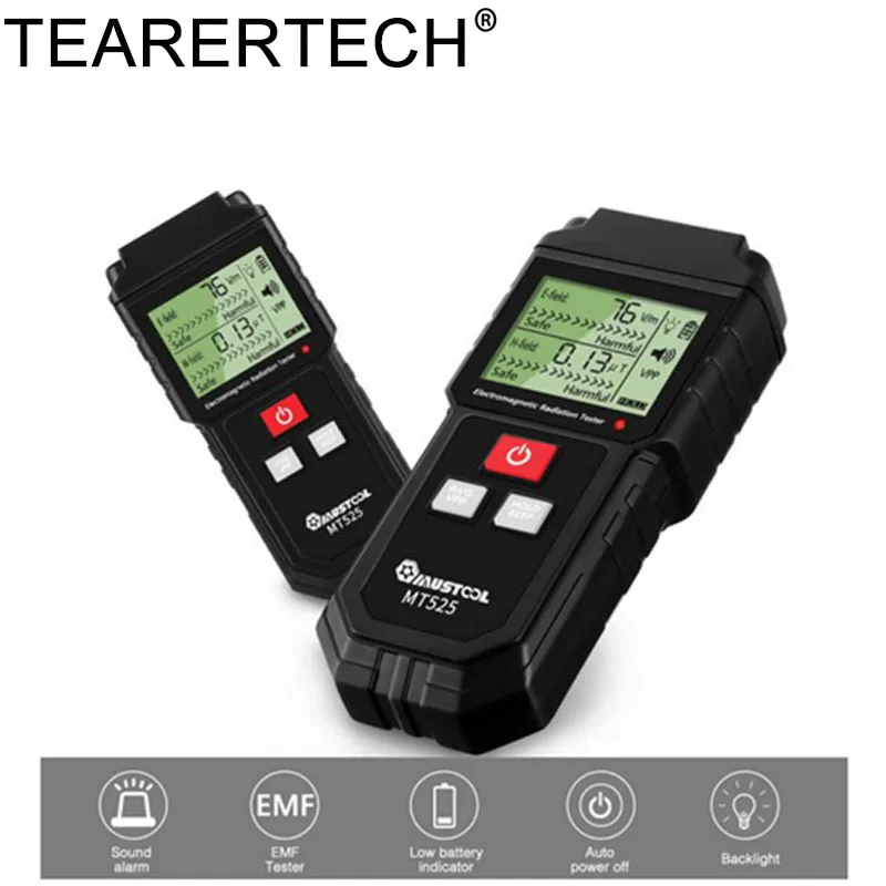 

Electromagnetic Radiation Dosimeter Tester Handheld Digital Dual-mode Synchronous Test Counter LCD Field Radiation Detector