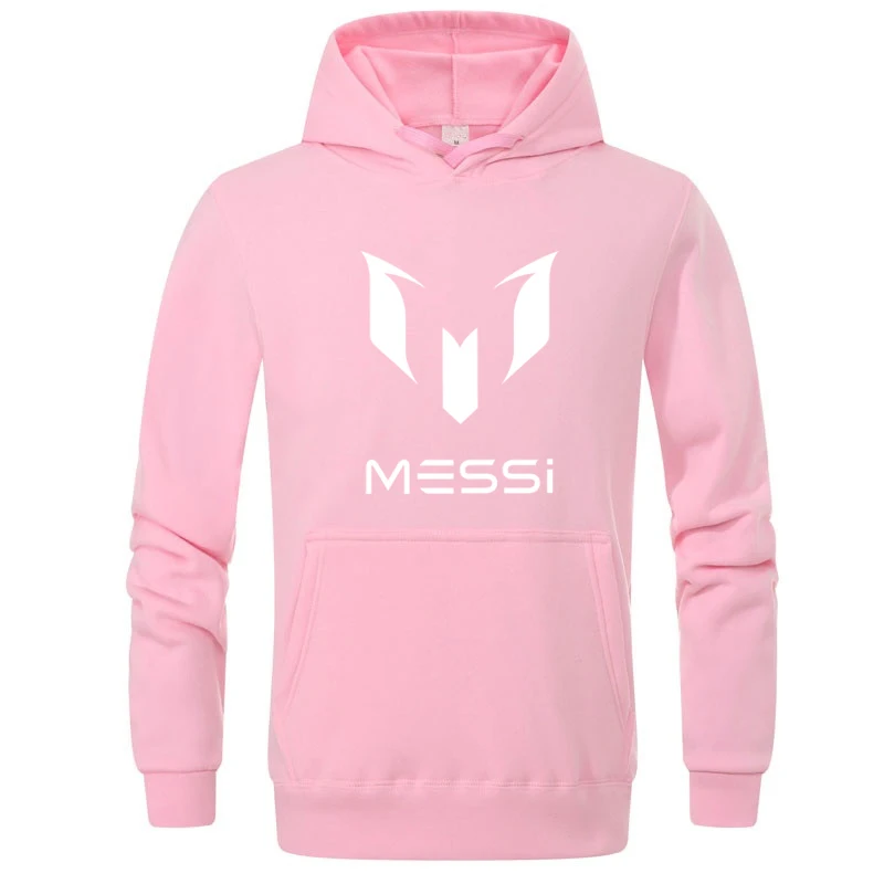 Pink-White Модная брендовая толстовка, толстовки, мужские флисовые куртки с принтом Месси, мужская спортивная уличная одежда в стиле хип-хоп, Harajuku, мужская одежда - Цвет: Pink-White