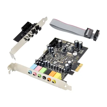 

PCIe 7.1 Channel Sound Card CM8828 + CM9882A with SPDIF Bracket PCIe 7.1CH Analog Digital Stereo Sound Card