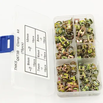

Assortment Hose clamp Pack 75pcs With Storage Box Accessories Spring CPU