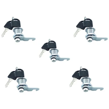 

5 Sets of Eccentric Cam Locks, Lockers, File Cabinets, Letter Boxes, Metal Cabinets, Storage Cabinet Doors 18X20mm