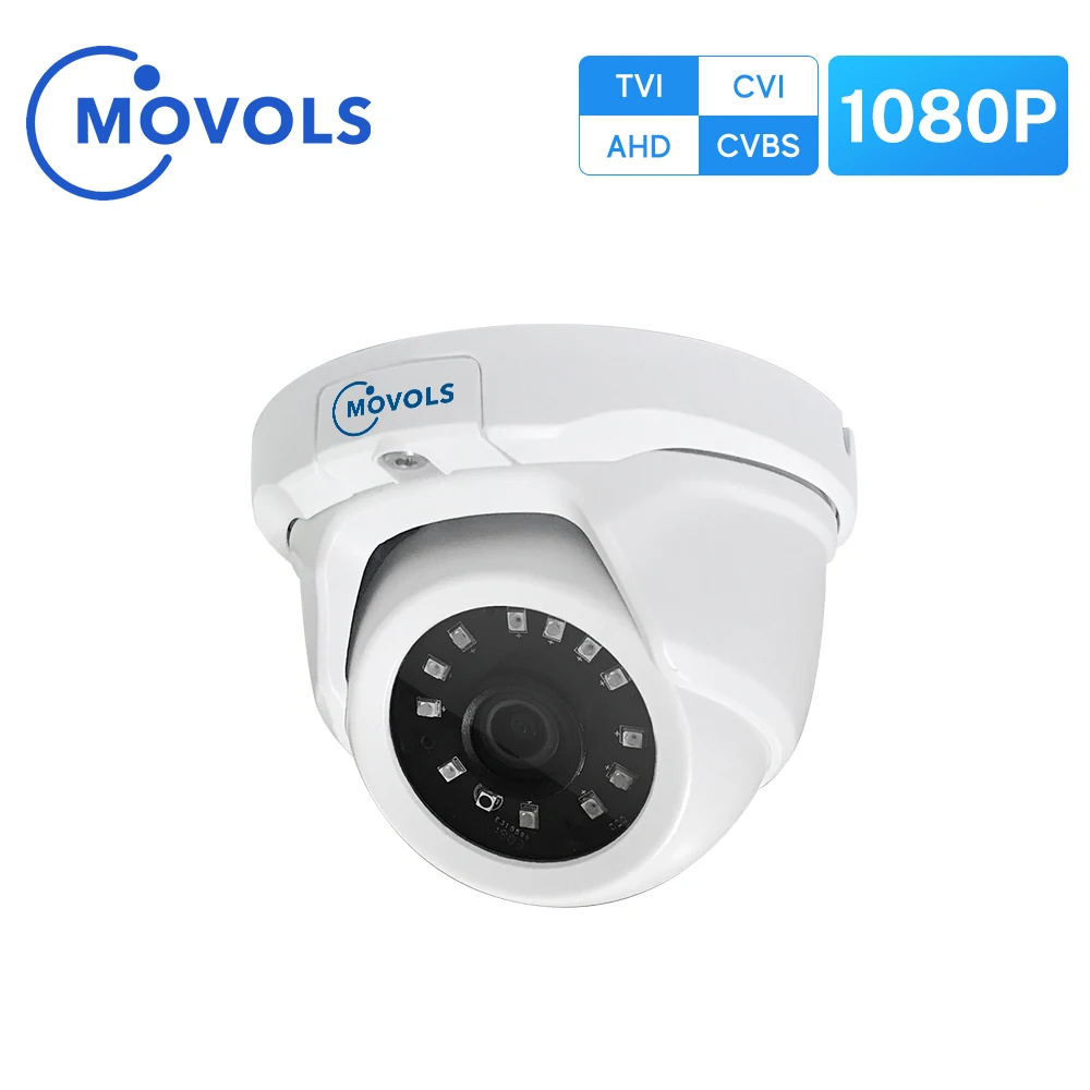 MOVOLS Security Camera Outdoor 2MP AHD 1920 x 1080 TVI / CVI / CVBS CCTV Sony Sensor Waterproof Analog Dome Surveillance Camera