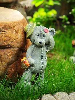 

New listing gardening garden courtyard simulation animal cute bear baby ornament decoration home kindergarten furnishings