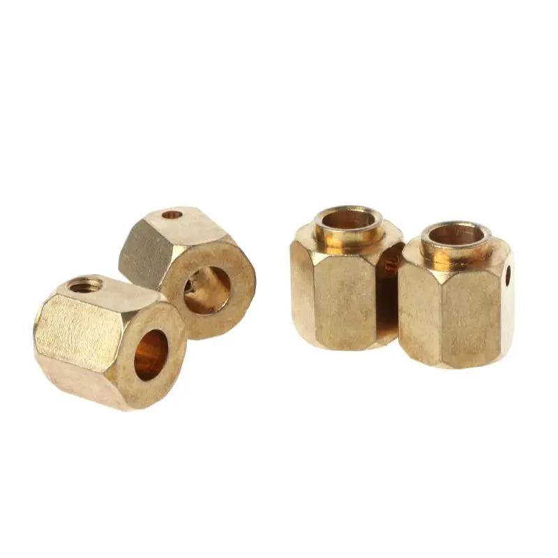 

4pcs 6/8/9/10/11/12MM Heavier Brass Wheel Hex Extended Adapter for RC Crawler TRX4 TRX-4 RC Crawler Accessories