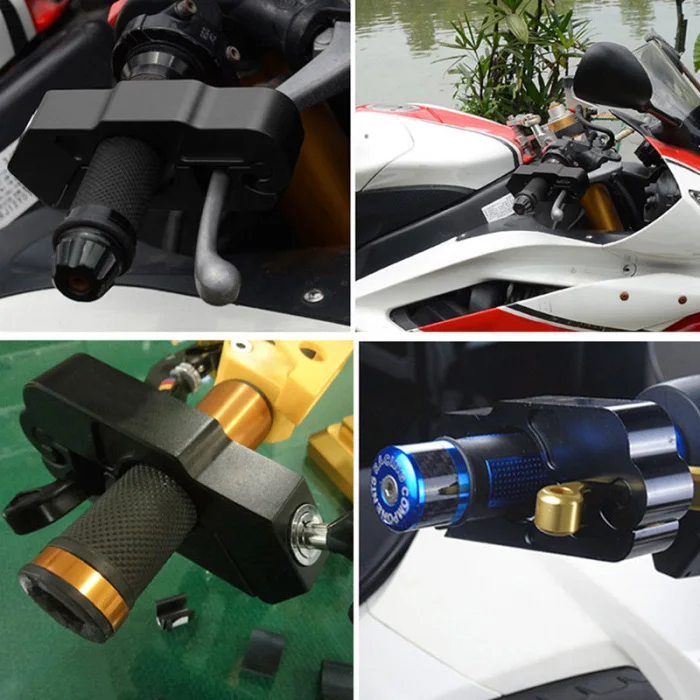 Motorcycle Handlebar Lock Brake Lever Grip Security Safety Anit-Theft Protection C44