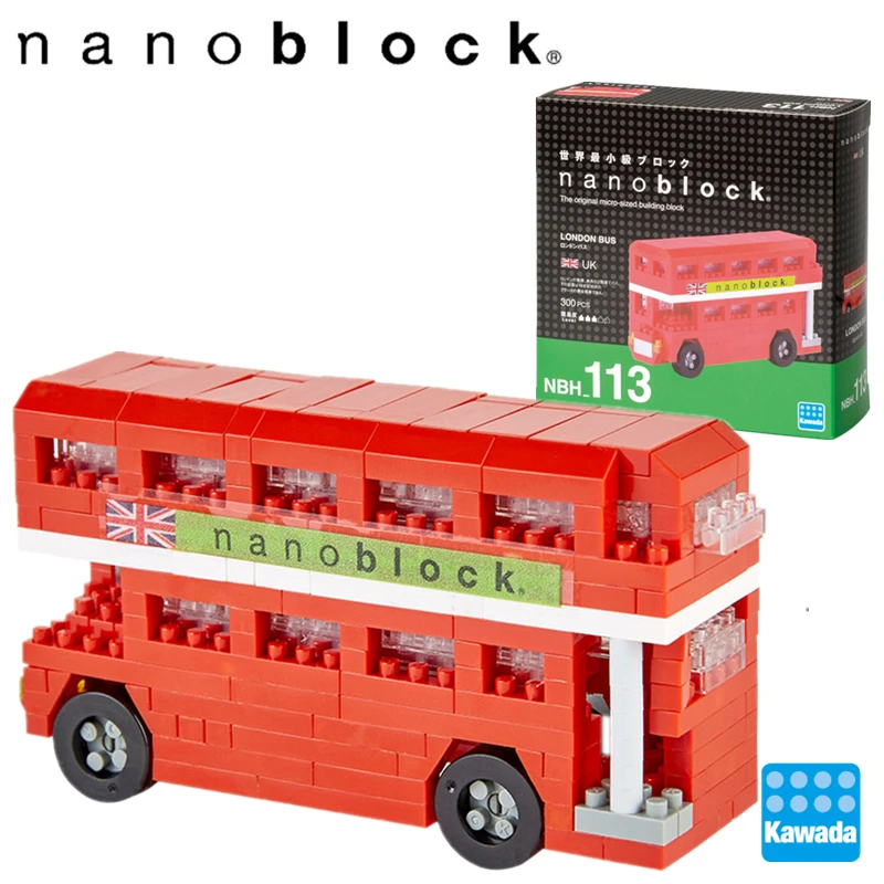 Nanoblock Mini Sites to See Series by Kawada London Tour Bus NBH 113 NEW 