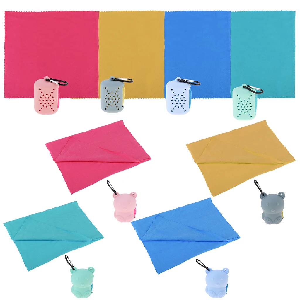 Microfibre Travel Towel Camping Sports Beach Gym Yoga Quick Dry Towel with Case