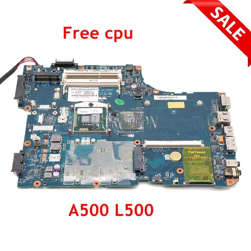 NOKOTION NSKAA LA-5361P K000093520 для Toshiba Satellite A500 L500 материнская плата ноутбука HM55 DDR3 с