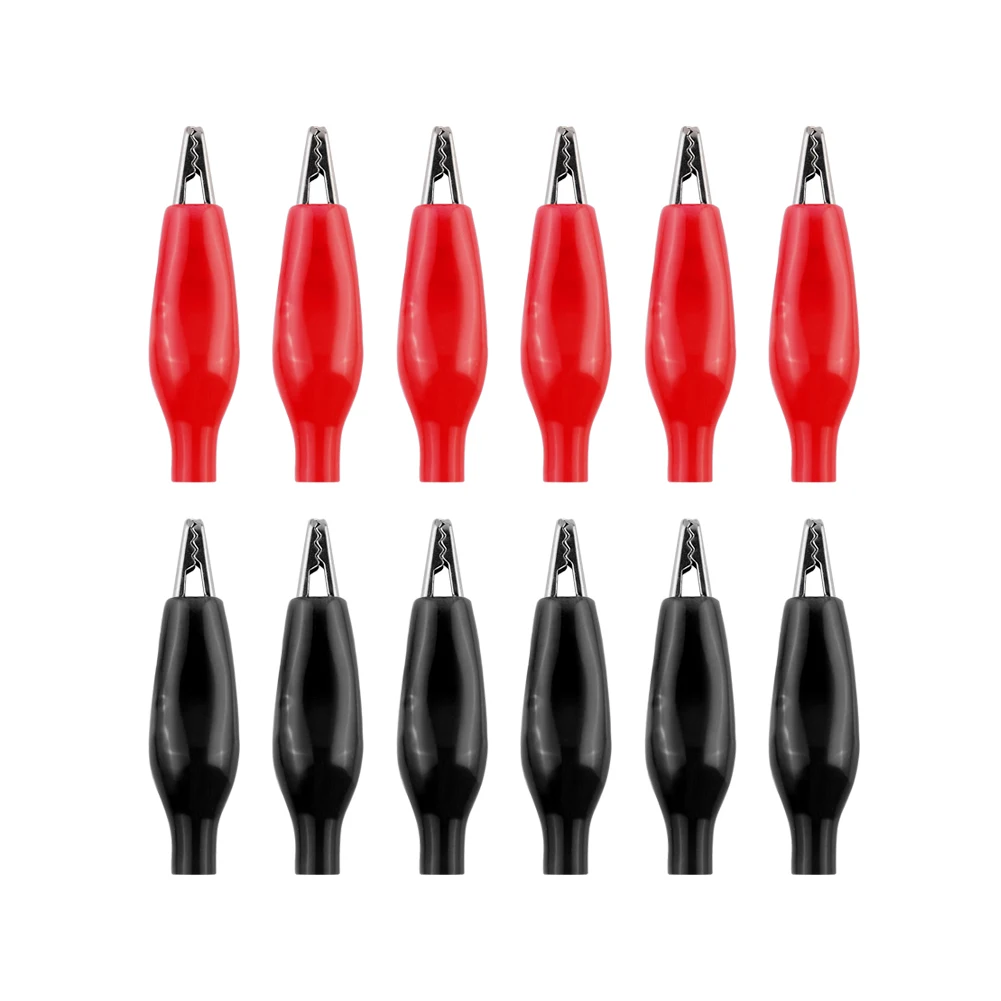 

80Pcs 55MM Alligator Testing Cord Lead Clip Electrical Clamp With 4mm Banana Plug Connectors for Multimeter Probe Test Leads