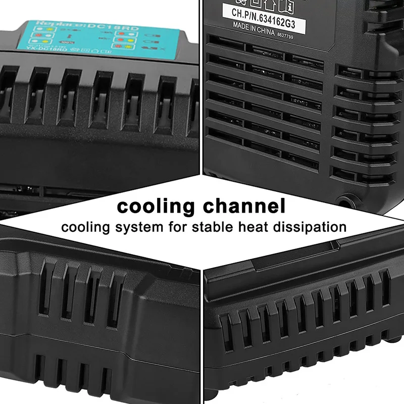 

Dual Charger 14.4-18V DC18RC Fast Charging Fit for Makita Battery Hi 888