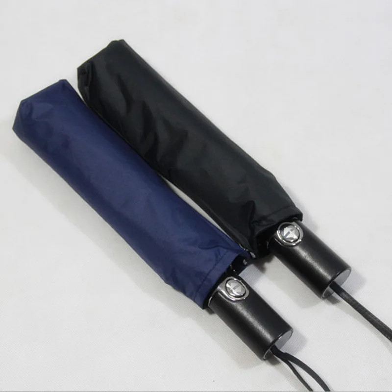 

Manufacturers Wholesale 10K Ultra Large Men Windproof Parasol a Key Received Open Fully Automatic Business Vinyl Umbrella