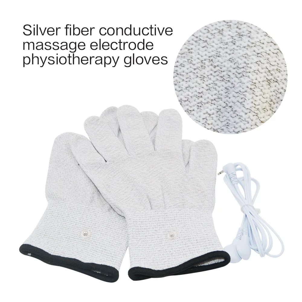 1 Pair Massage Socks Therapy Gloves Conductive Fiber Ems Accessories Prevent Rheumatism Electrode Stimulation Tens Drop Ship - Massage Tools and Accessories pic