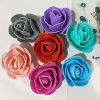 

500Pcs/Pack Artificial Flower Head Foam Rose Flower Heads Fake Flowers Roses DIY Wedding Party Decoration Valentine Day Gift