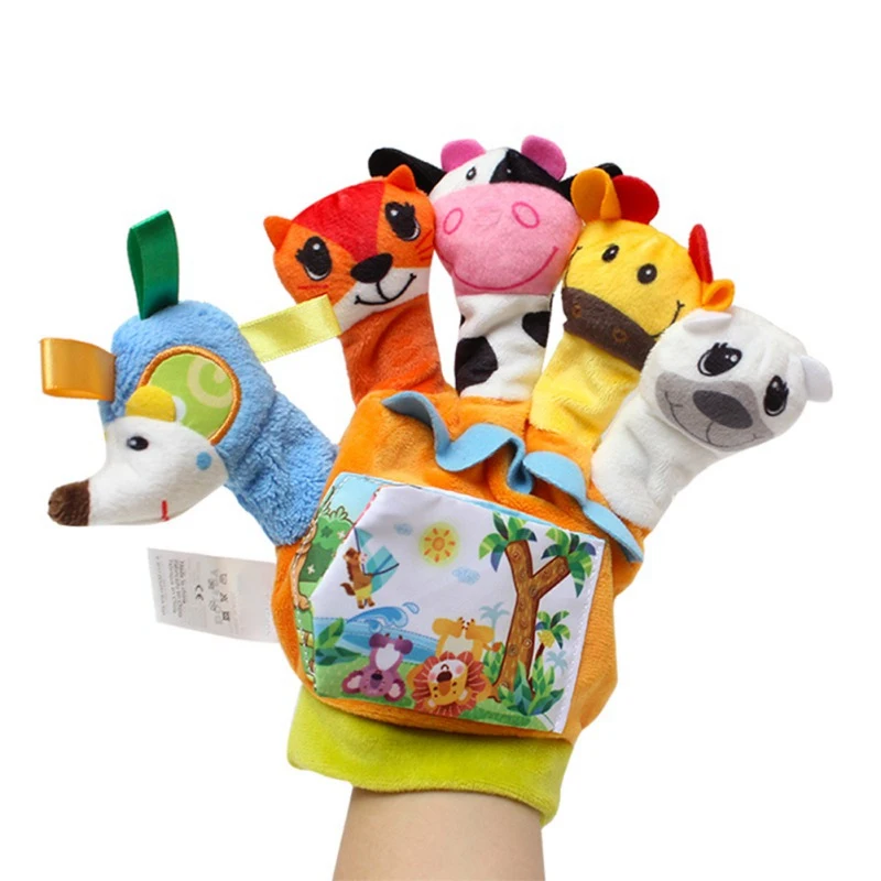 2 цвета набор игрушек животное ручная марионетка кукла на палец детский сад история хороший помощник игрушки