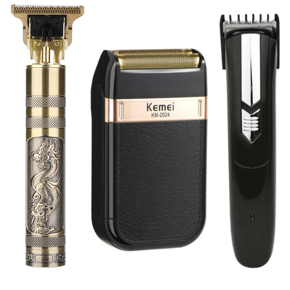 Maquinilla de cortar el pelo de barbero profesional, recargable, eléctrica, t-outliner, máquina de corte, recortadora de barba, afeitadora sin cable