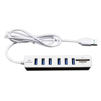 

Mini USB Hub 3.0 Multi USB 3.0 Hub USB Splitter 3 Port Hub With TF Card Reader 6 Port 2.0 Hab Adapter For PC Accessories New