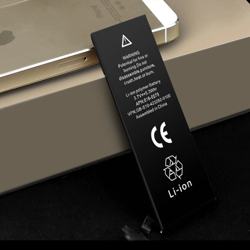 10 шт Емкость 1560mAh 3,8 V bateria для iphone 5S батарея сотового телефона литий-ионная Замена батареи для iphone 5C