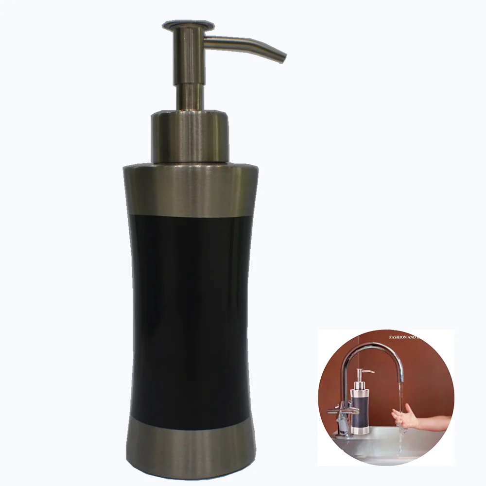 

Decorative Reusable Liquid Soap Dispenser Countertop Kitchen Bathroom 8.4 Oz 304L Stainless Steel Lotion Dispenser 250ML Juul