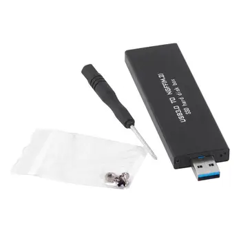 

NGFF M.2 USB Enclosure External SSD to USB3.0 for WD Blue Crucial MX500 Kingston A400 Samsung 860 EVO M.2 SATA SSD