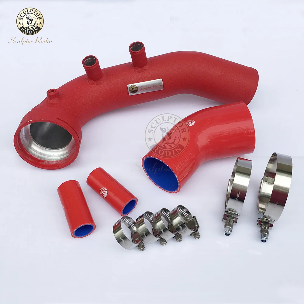 Intake Turbo Charge Pipe Kit For N54 E82 E87 E88 E90 E92 E93 135i 335i 335xi 335is 335i xdrive air charge pipe 535xi 535i RED