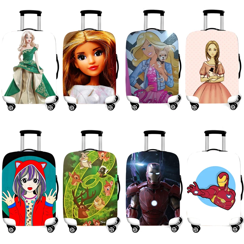 

Elastic Luggage Protective Cover Case For Suitcase Protective Cover Trolley Cases Covers 3D Travel Accessories Barbie Pattern T3