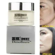 Dimollaure, crema blanqueadora de efecto fuerte, 20g, eliminación de pecas, pigmento melasma, melanina, quemaduras solares, manchas de embarazo, acné, manchas marrones