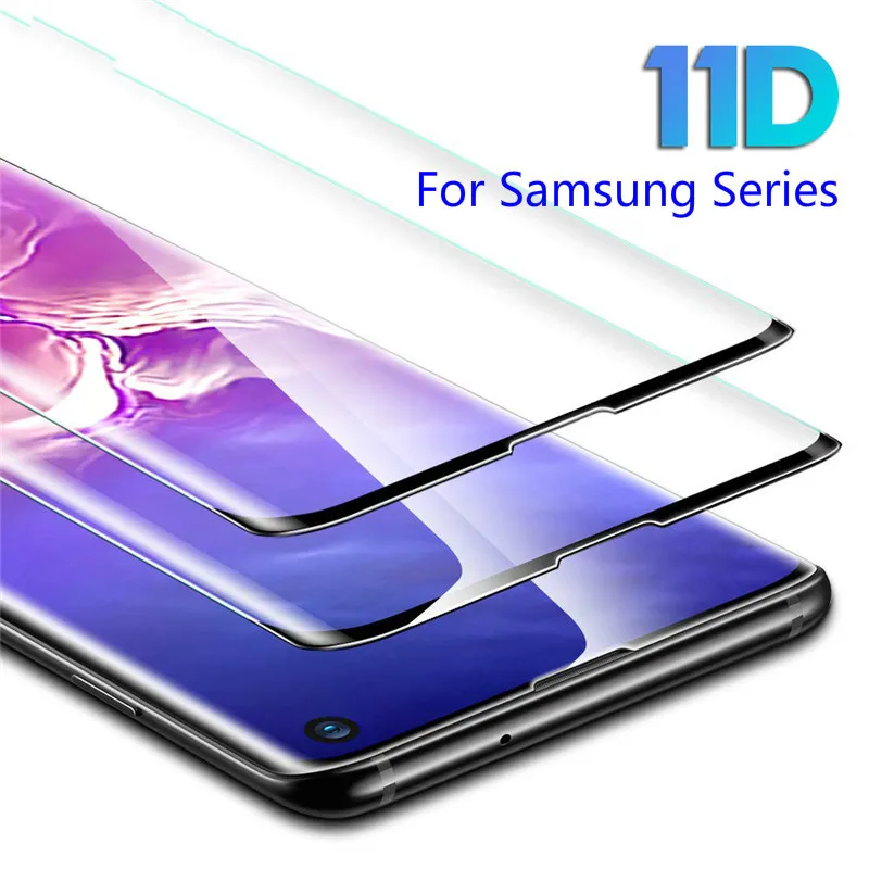 

11D Full Curved Screen Tempered Glass For Samsung Note 8 9 Protector For Samsung Galaxy S8 S9 S10 Plus S10E Protective Film