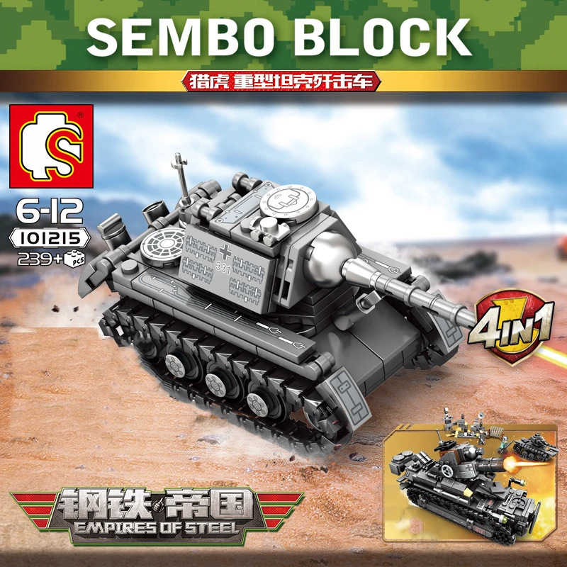 957PCS2 1914 PCS Tank Military Series Building Blocks Bricks Compatible with LegoINGlys Figures toy soldier Vehicle army blocks (8)