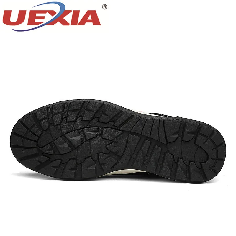 UEXIA Fashion Men Winter Snow Boots Keep Warm Plush Ankle Outdoor sport Boot Snow Shoes Casual Men's Snow Footwear Size 39-48