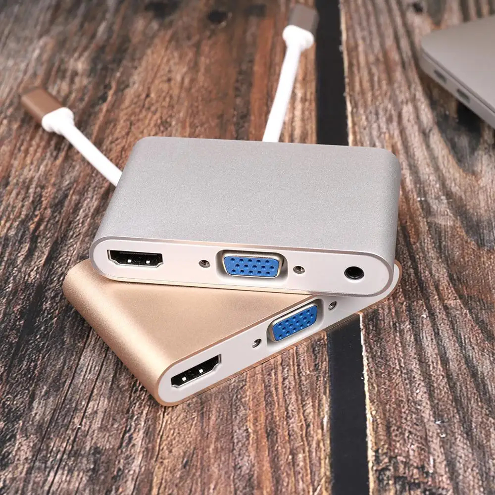 USB 3,1 type C к HDMI USB 3,0 USB-C адаптер концентратор type-C HDMI/VGA/RJ45 адаптер HD 1080P для Macbook Pro Air 12 13 15 16 дюймов